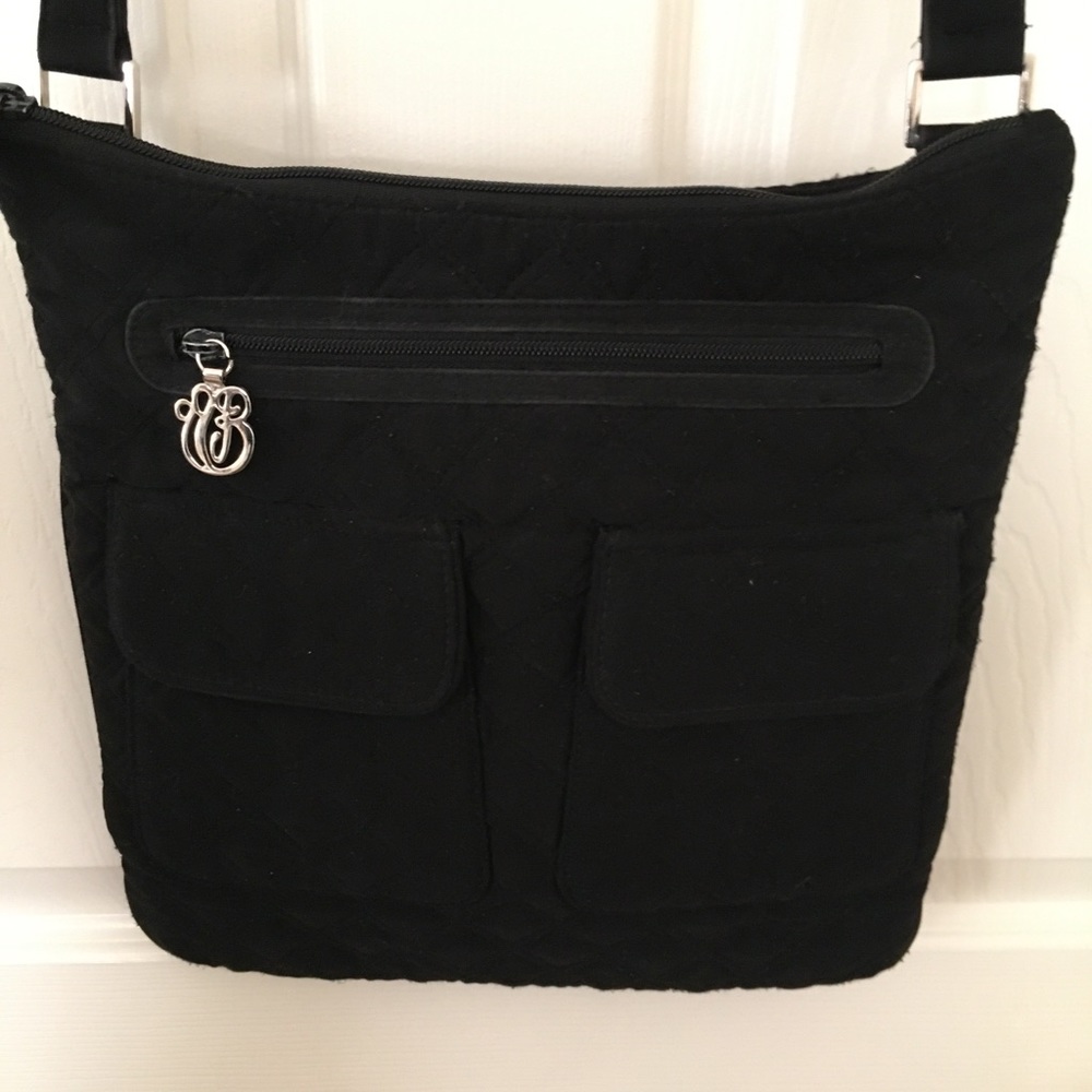 Black - Vera Bradley crossbody, and wallet.Sold ad is